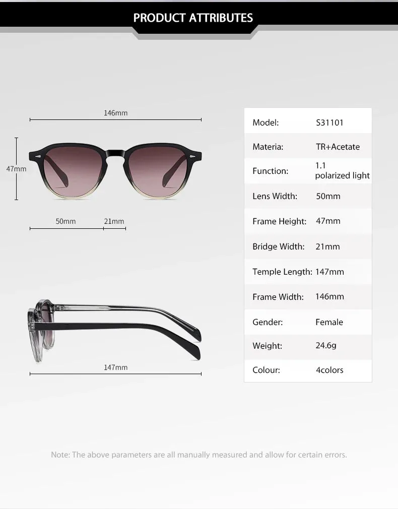 Vicky Unisex Full Rim Square Acetate Myopic Reading Glasses 31101
