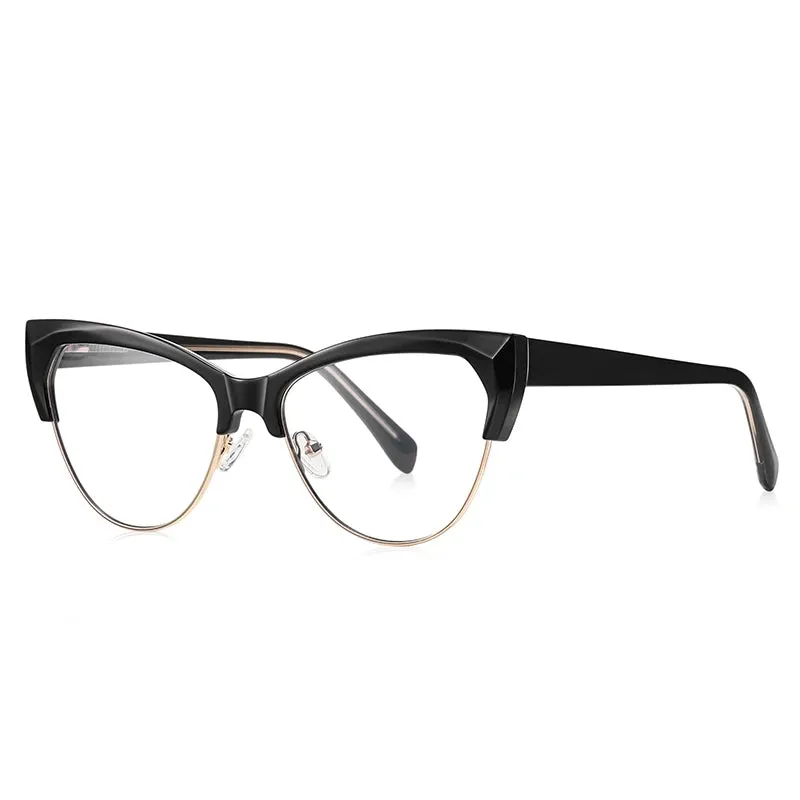 Vicky Women's Full Rim Cat Eye Tr 90 Alloy Reading Glasses 2179