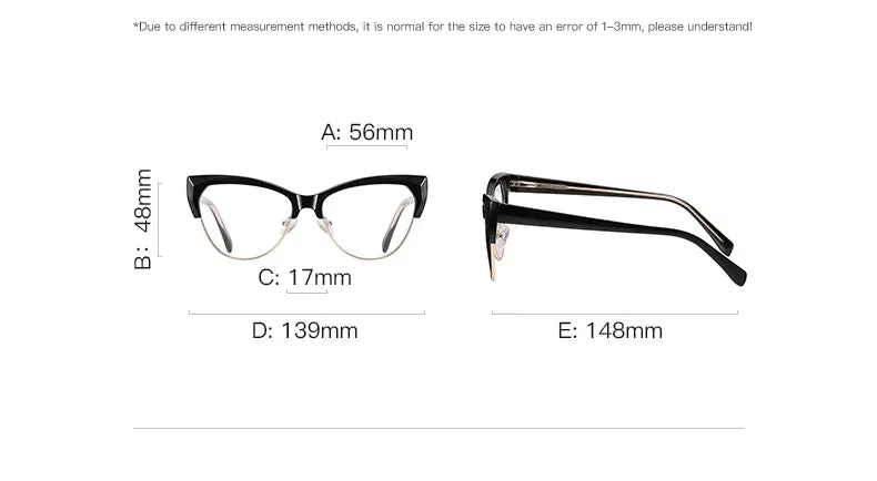 Vicky Women's Full Rim Cat Eye Tr 90 Alloy Reading Glasses 2179