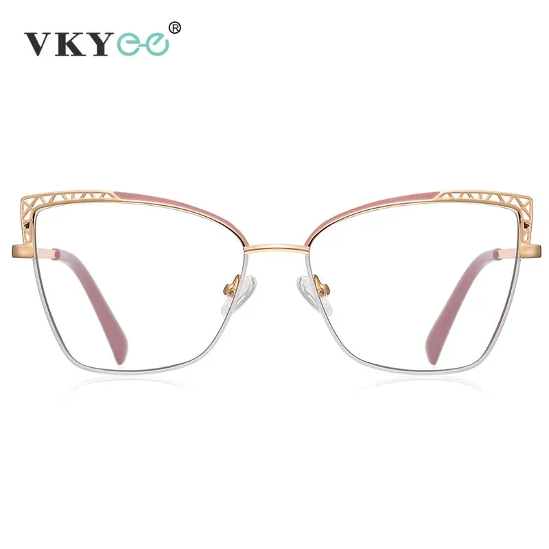 Vicky Women's Full Rim Square Alloy Reading Glasses 3106
