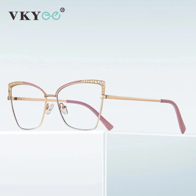 Vicky Women's Full Rim Square Alloy Reading Glasses 3106