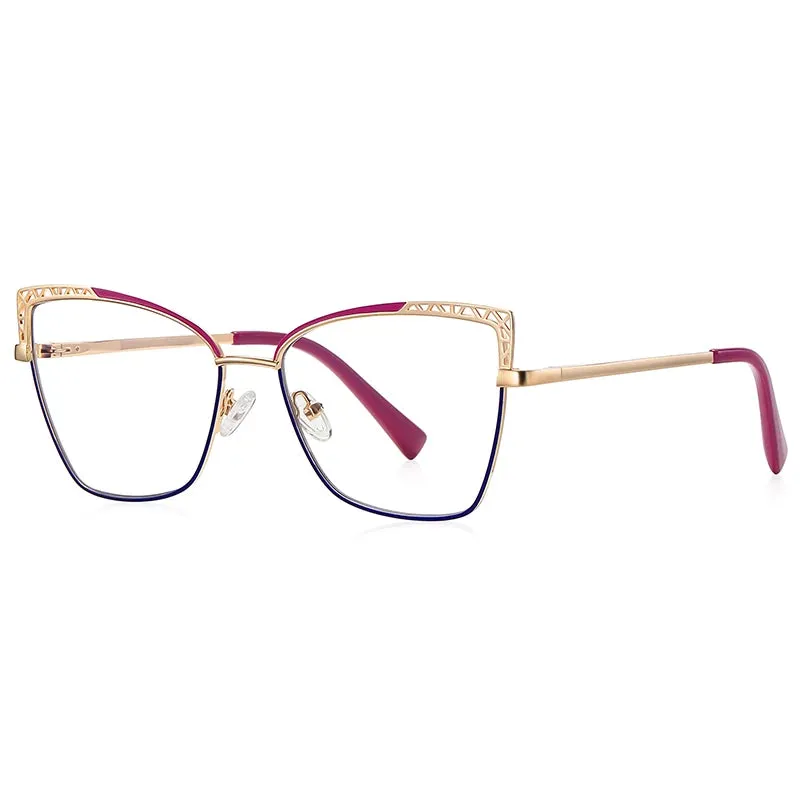 Vicky Women's Full Rim Square Alloy Reading Glasses 3106
