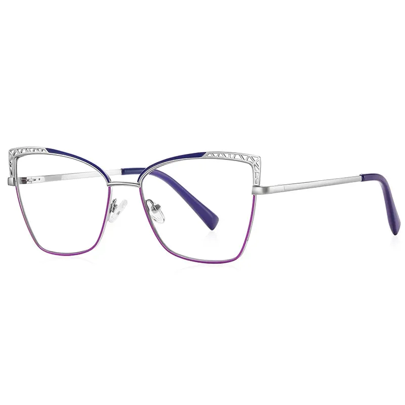 Vicky Women's Full Rim Square Alloy Reading Glasses 3106
