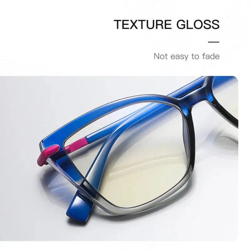Vicky Women's Full Rim Square Tr 90 Stainless Steel Reading Glasses 2112