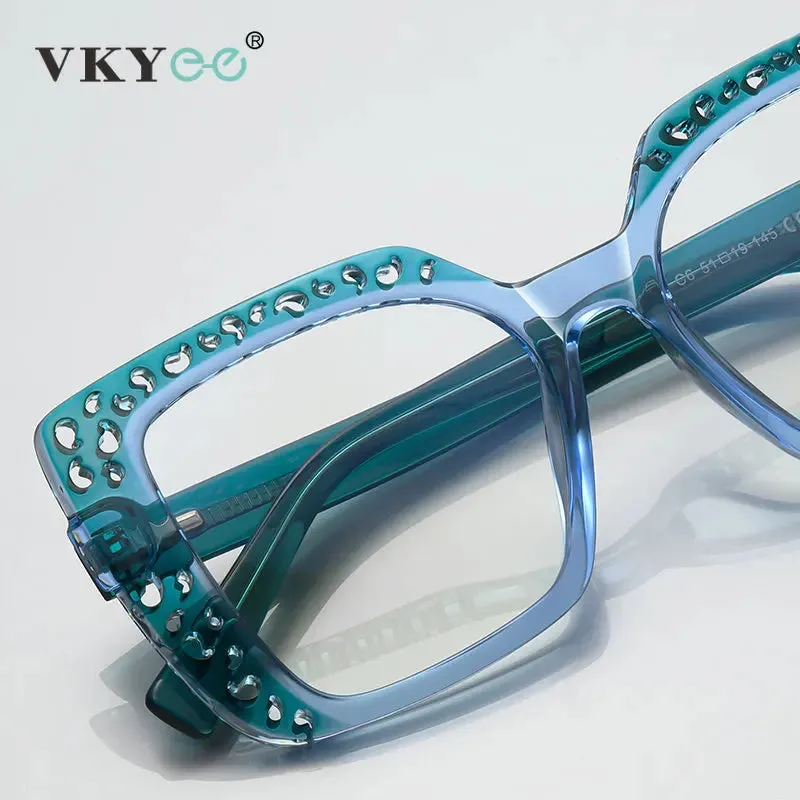 Vicky Women's Large Square Tr 90 Titanium Reading Glasses 2188