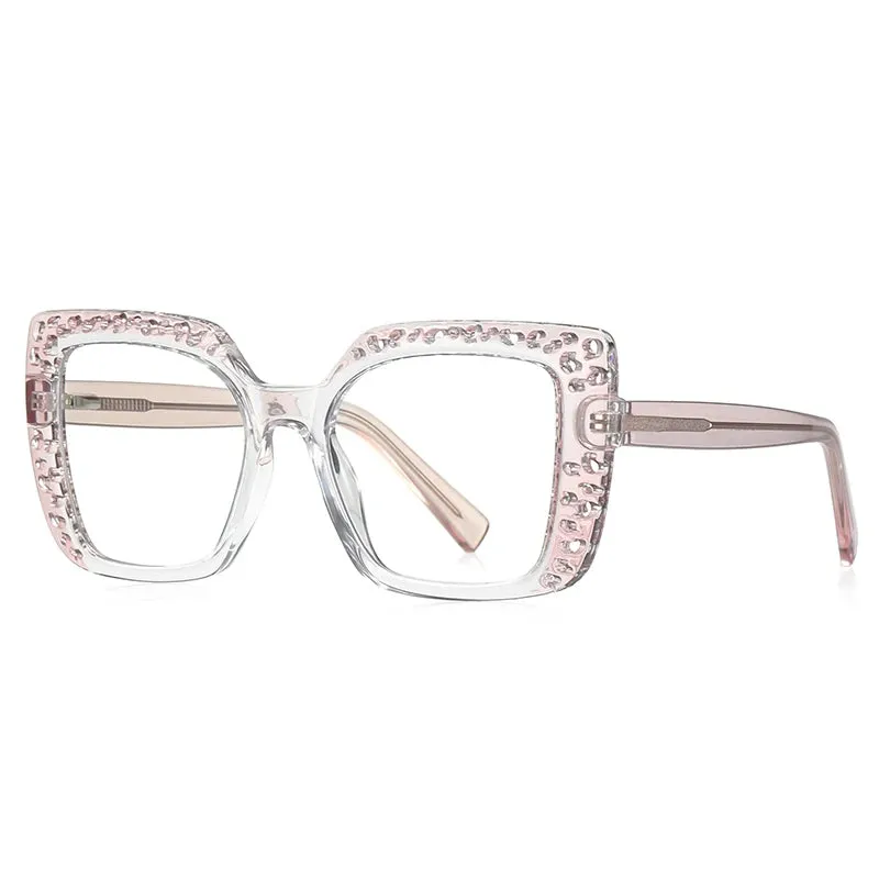 Vicky Women's Large Square Tr 90 Titanium Reading Glasses 2188