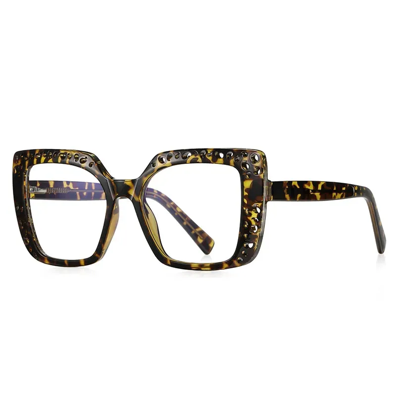 Vicky Women's Large Square Tr 90 Titanium Reading Glasses 2188