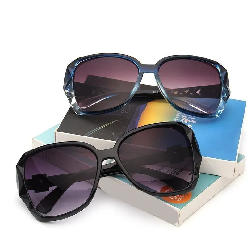 Vintage Big Frame Cat Eye Anti-Reflective Lens Women's Driving Sunglasses