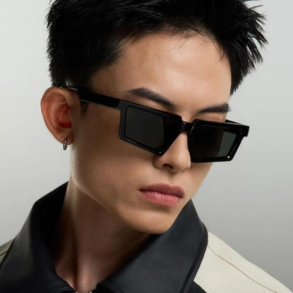 Vintage Cat Eye Sunglasses Men Polygon Small Frame Female Retro Shades Fashion