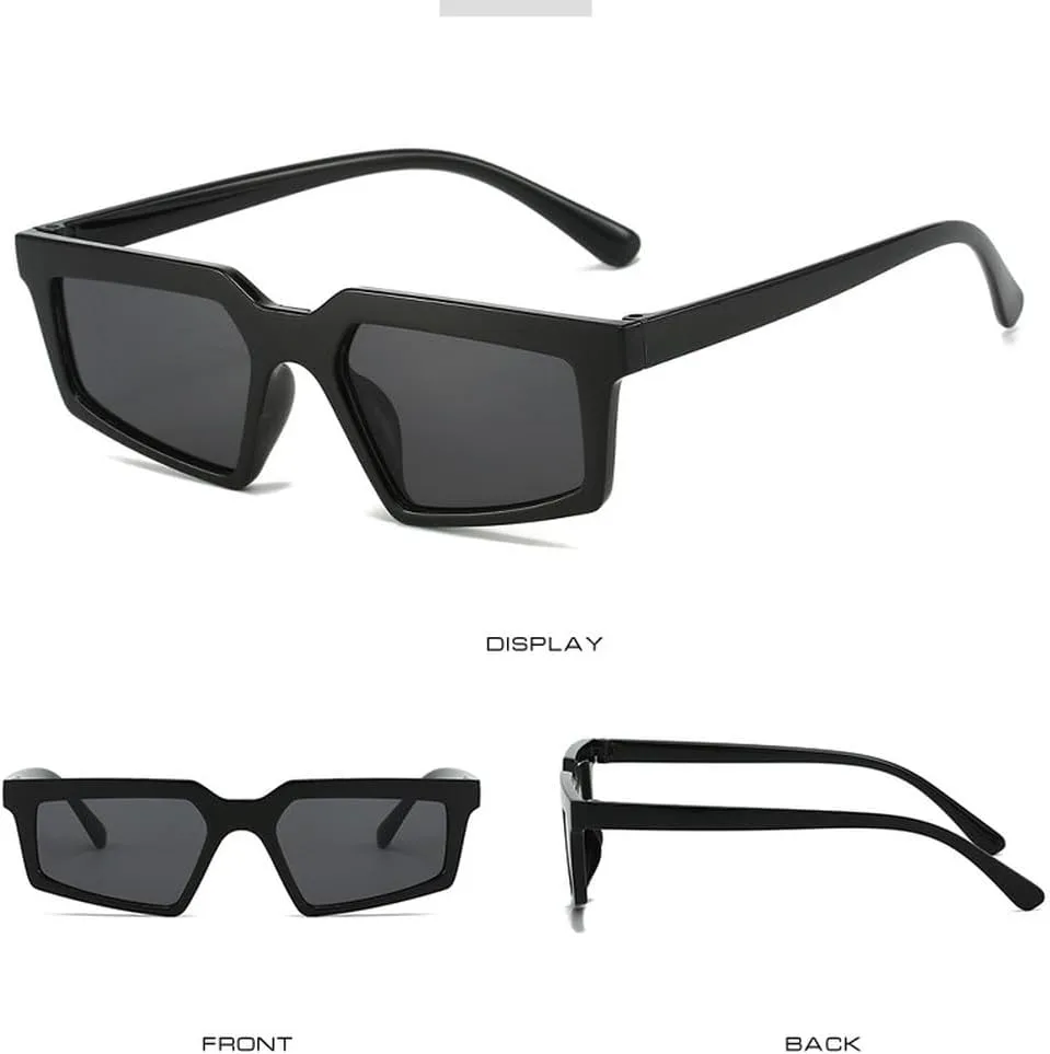 Vintage Cat Eye Sunglasses Men Polygon Small Frame Female Retro Shades Fashion