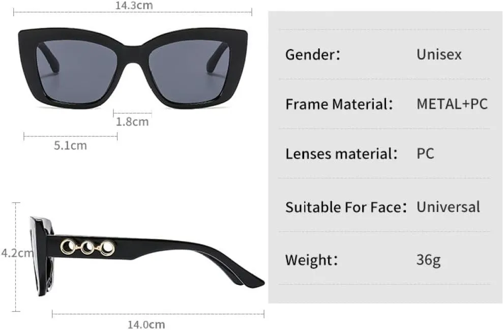 Vintage Cat Eye Sunglasses Women Frame MEN Sun Glasses Female Retro Shades Fashion