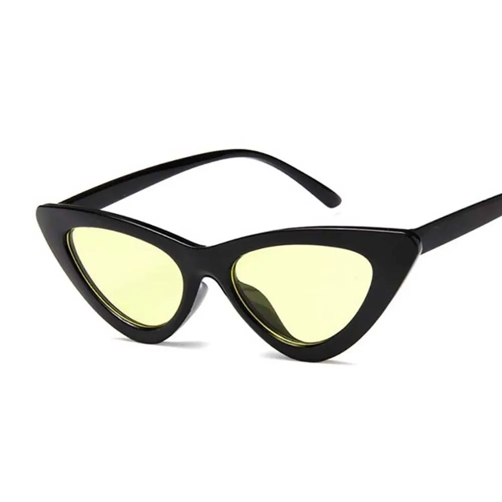 Vintage Cat Eye Unique Triangle Sunglasses