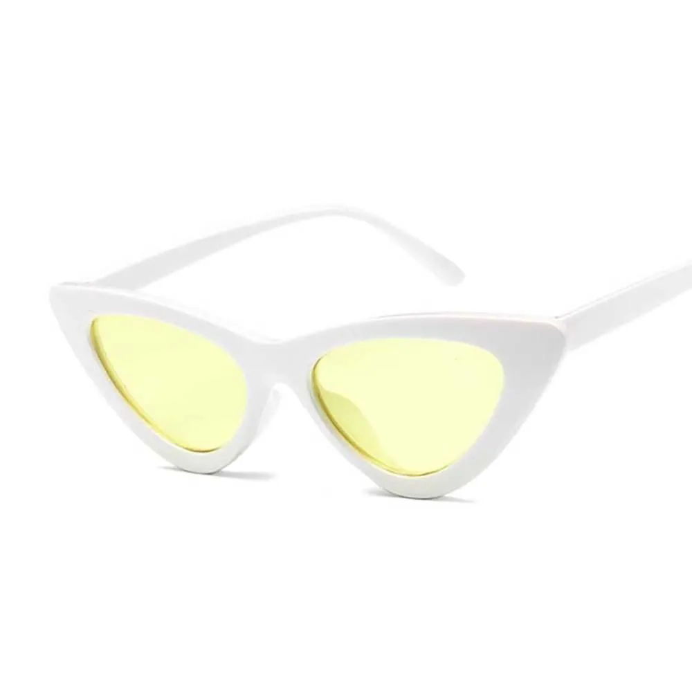 Vintage Cat Eye Unique Triangle Sunglasses