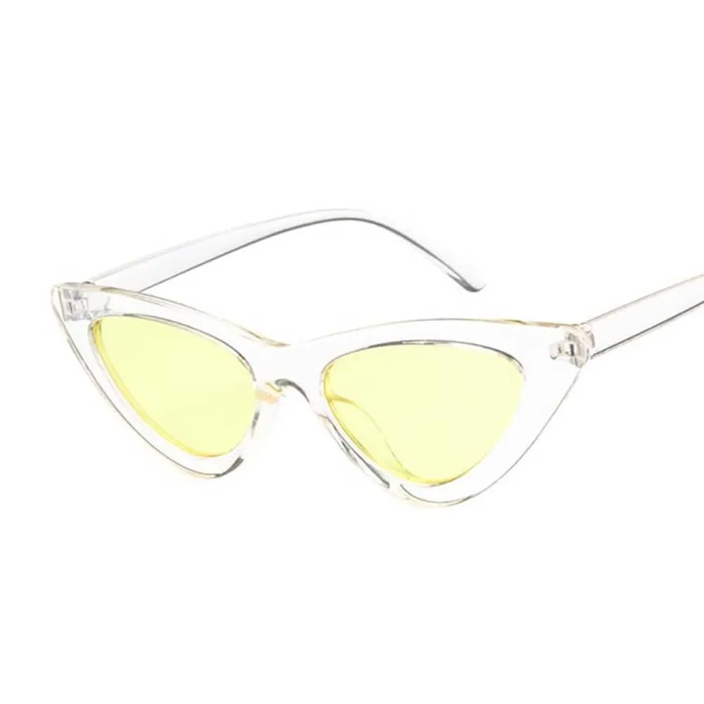 Vintage Cat Eye Unique Triangle Sunglasses