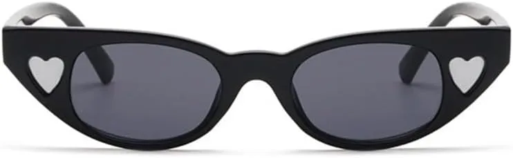 Vintage Cateye Women Sunglasses Heart Cat Eye Sun Glasses Ladies Shades