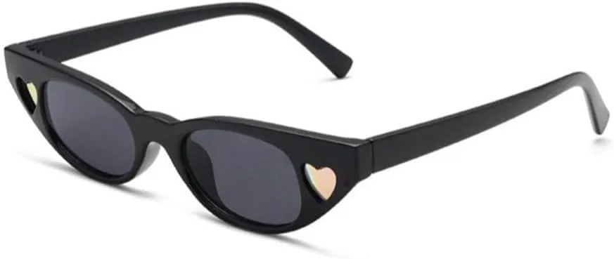 Vintage Cateye Women Sunglasses Heart Cat Eye Sun Glasses Ladies Shades