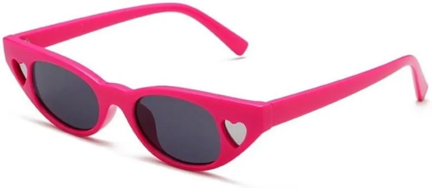 Vintage Cateye Women Sunglasses Heart Cat Eye Sun Glasses Ladies Shades