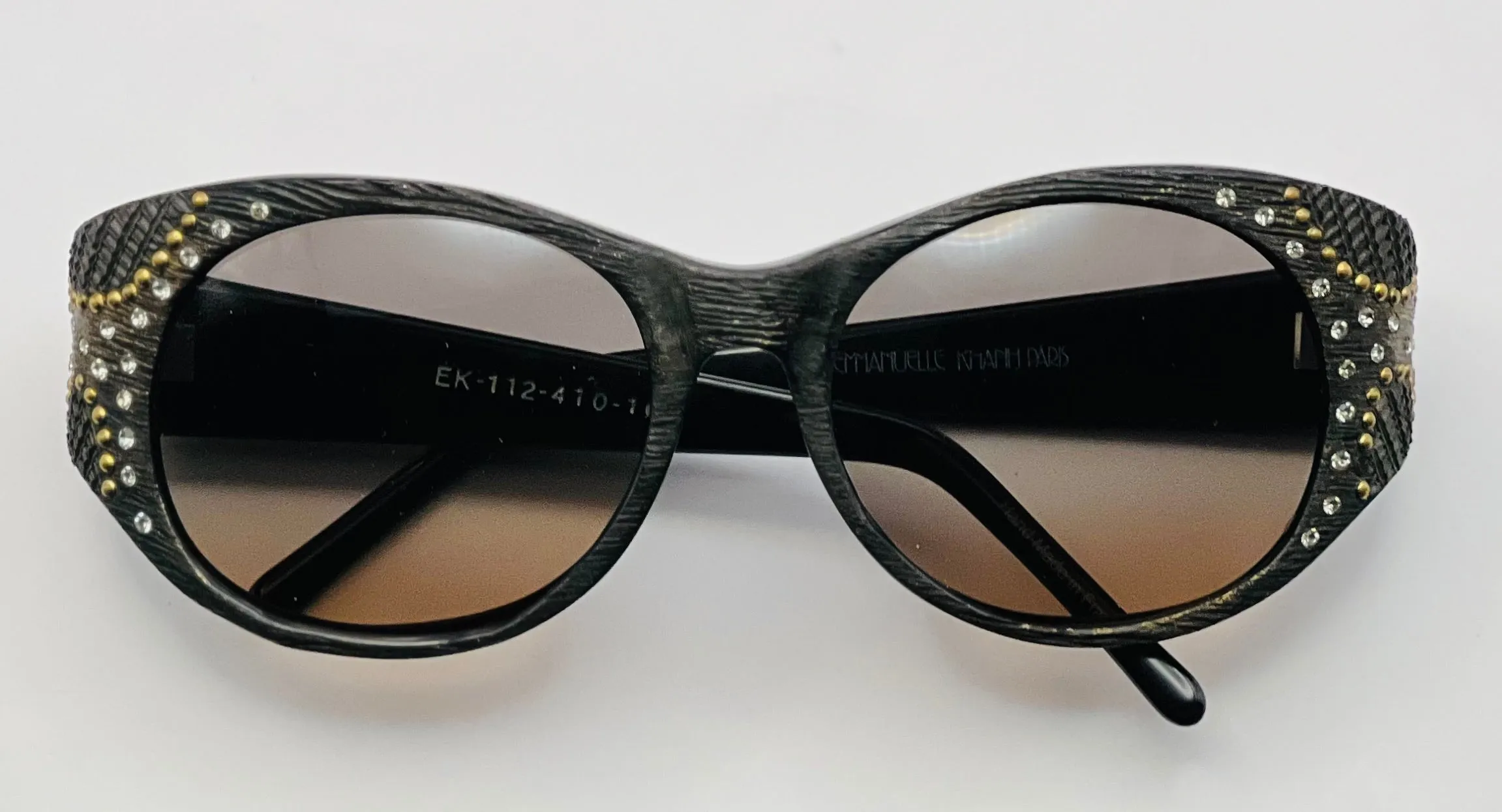 Vintage Emmanuelle Kahnh SUNGLASSES WITH BRAND NEW CUSTOM-GRADIENT Berko’s  Designs Lenses