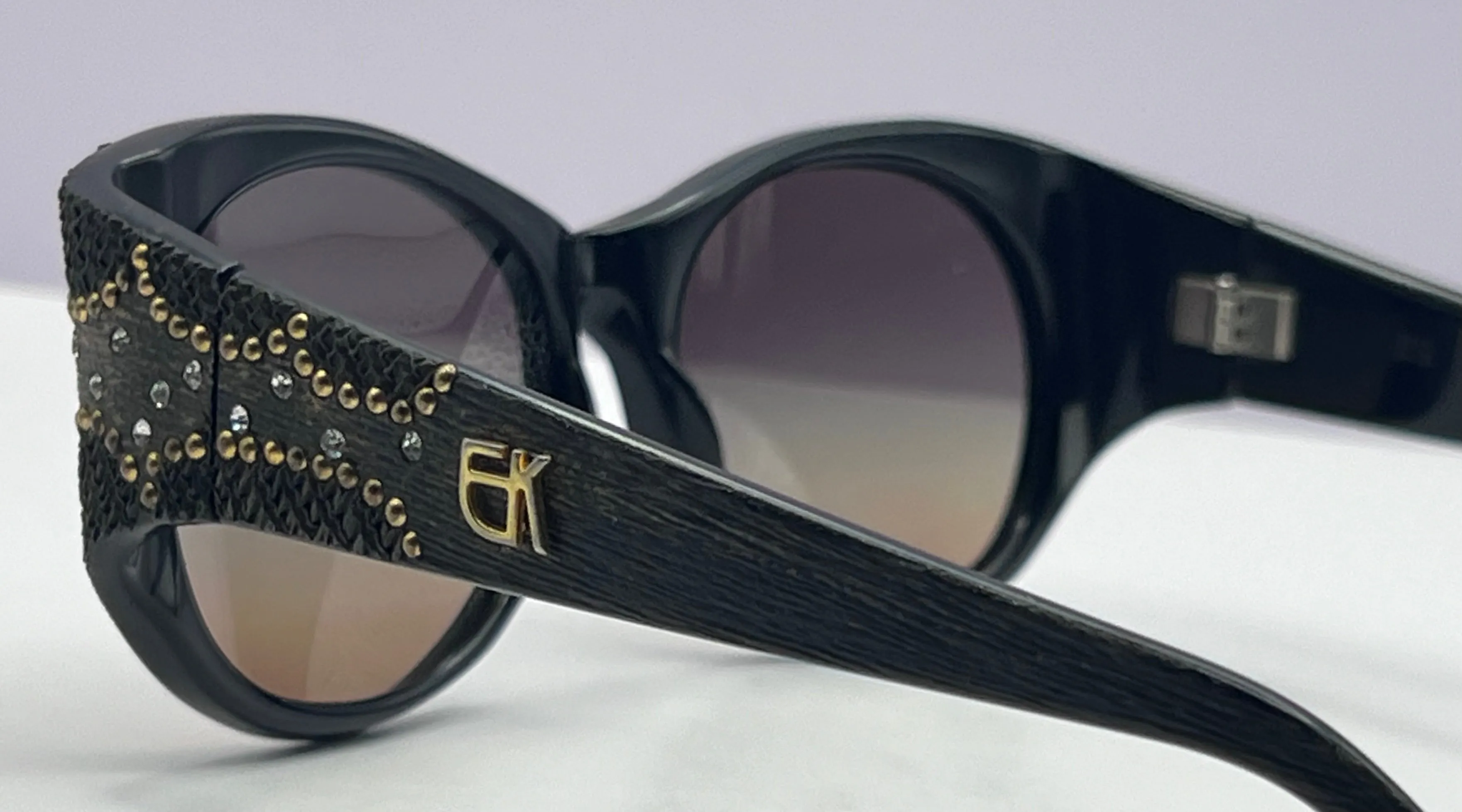 Vintage Emmanuelle Kahnh SUNGLASSES WITH BRAND NEW CUSTOM-GRADIENT Berko’s  Designs Lenses