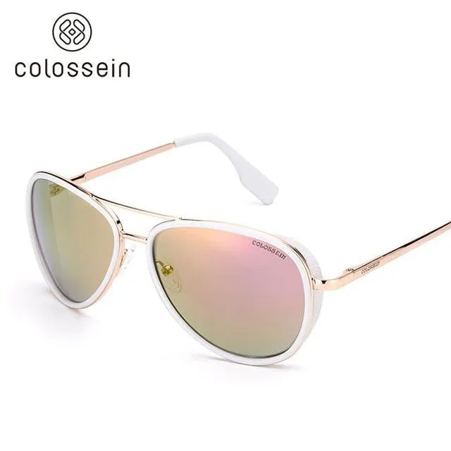 Vintage Fashion Coating Sunglasses with Metal Frame