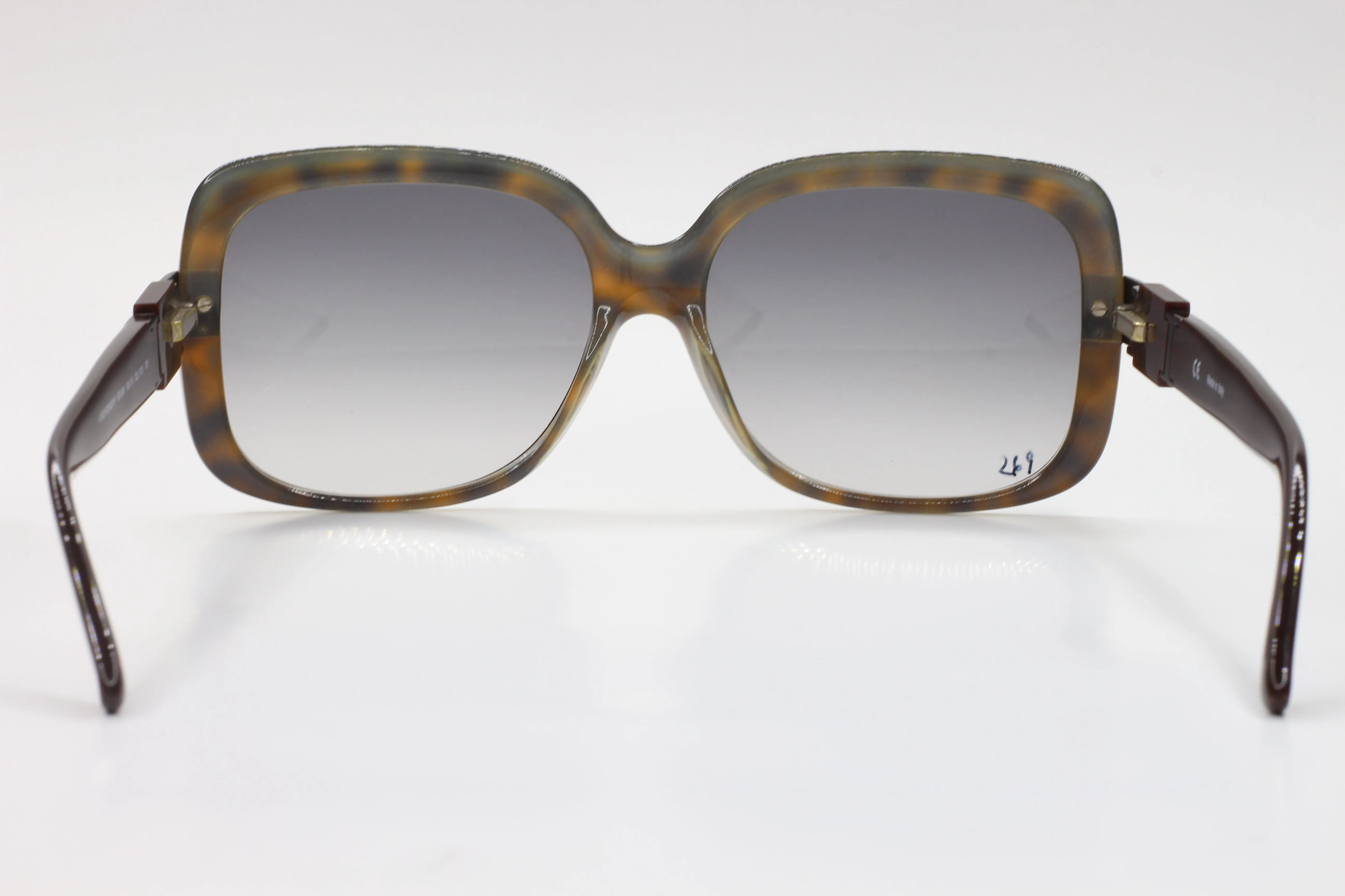 Vintage Givenchy SGV691 0U81 Havana Brown/Grey Gradient Lenses 58MM Sunglasses