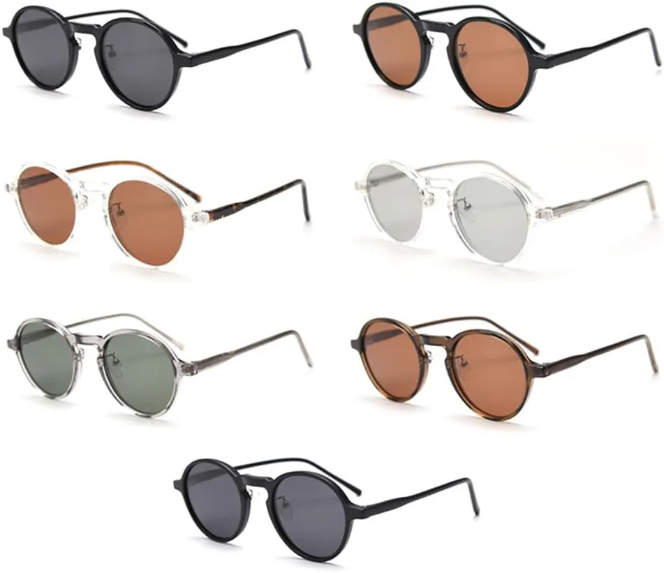 Vintage Polarized Sunglasses Retro Women Round Sun Glasses For Men
