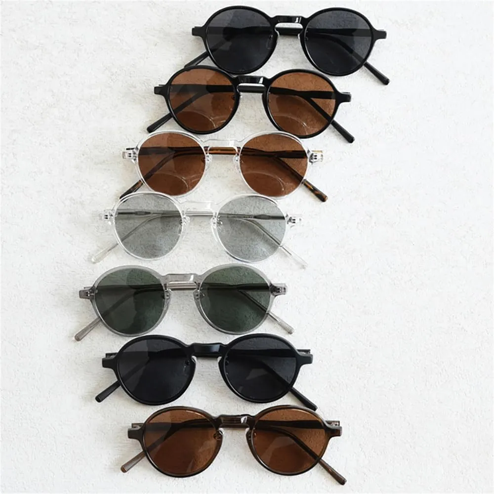 Vintage Polarized Sunglasses Retro Women Round Sun Glasses For Men