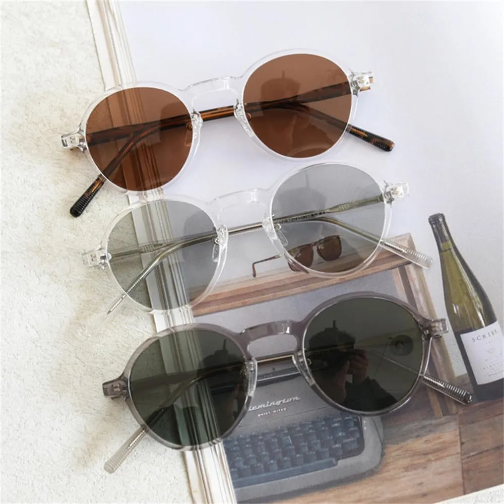 Vintage Polarized Sunglasses Retro Women Round Sun Glasses For Men
