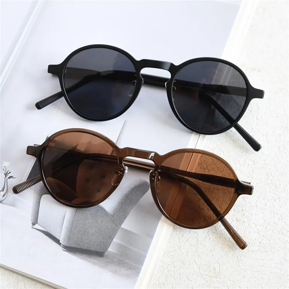 Vintage Polarized Sunglasses Retro Women Round Sun Glasses For Men