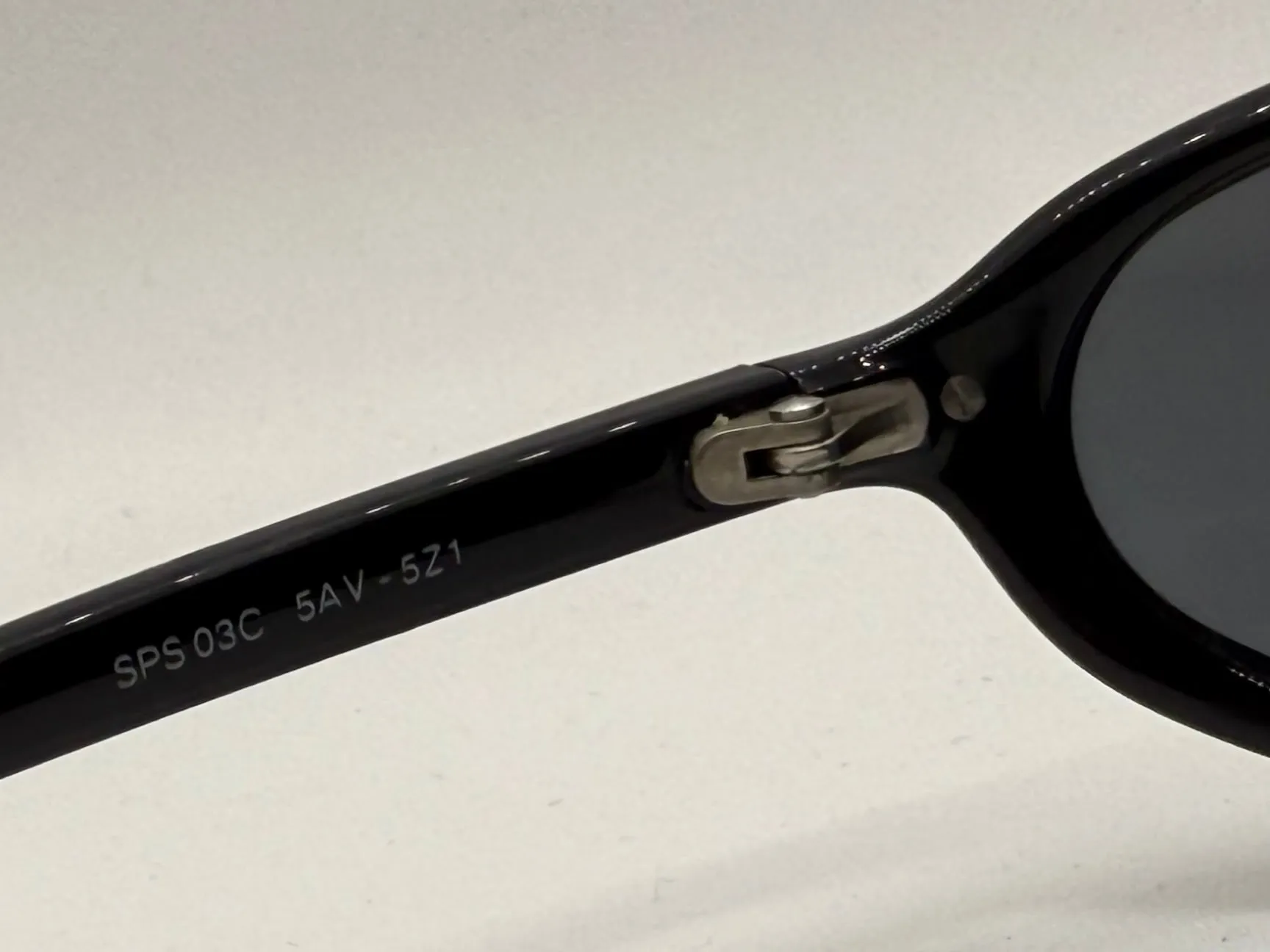 Vintage PRADA SPS 03C 5AV-5Z1 Sunglasses | Gunmetal Frame | Polarized Gray Lenses | New Old Stock