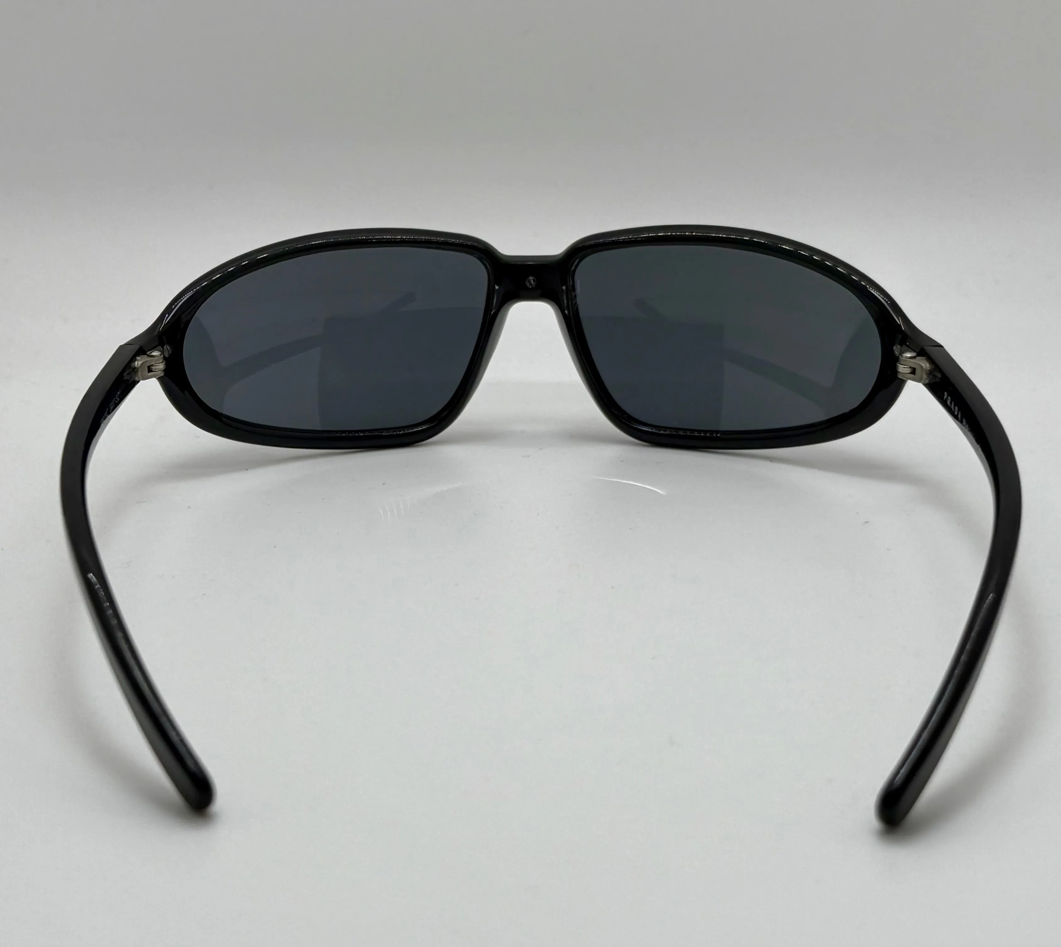 Vintage PRADA SPS 03C 5AV-5Z1 Sunglasses | Gunmetal Frame | Polarized Gray Lenses | New Old Stock