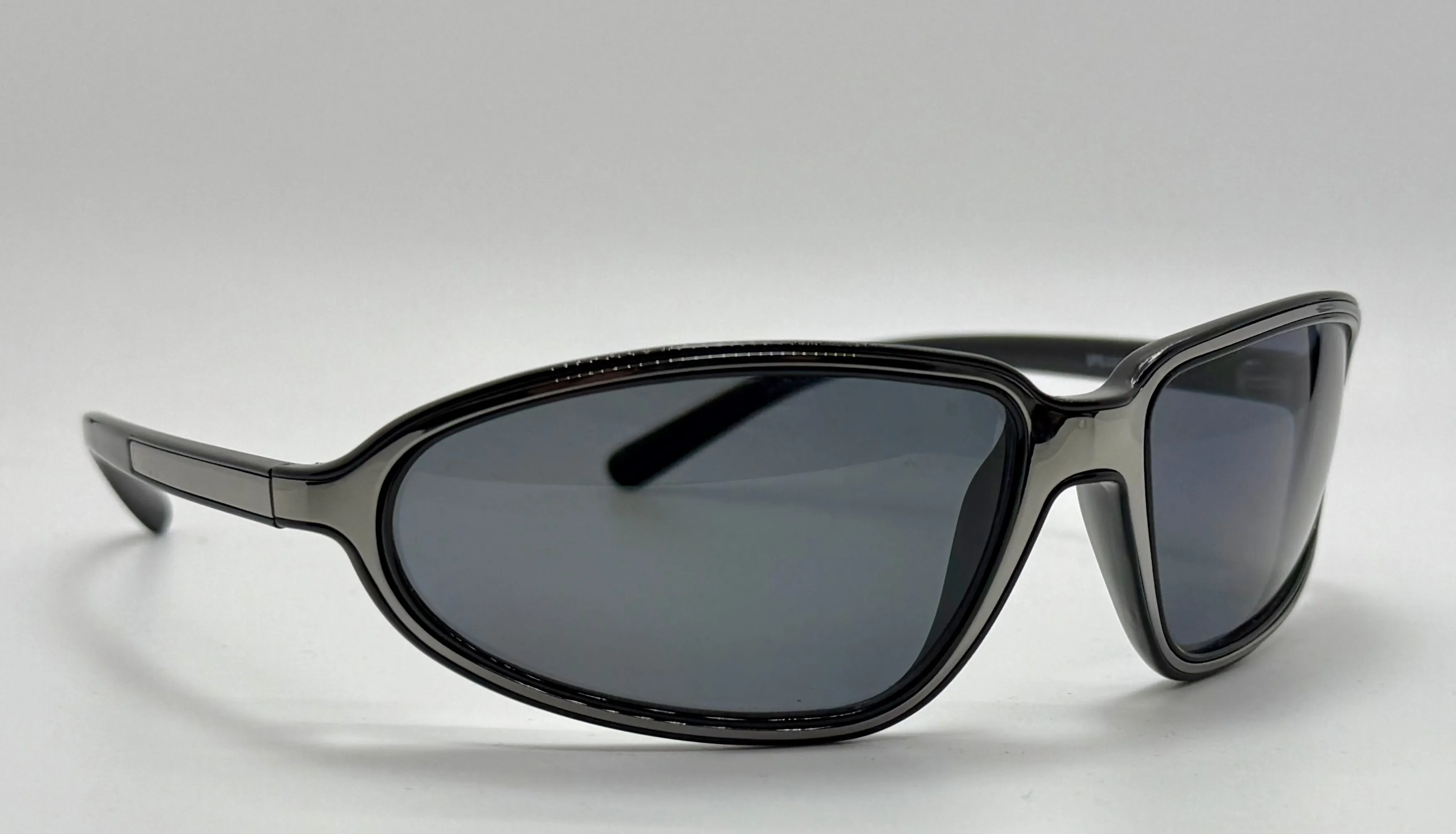 Vintage PRADA SPS 03C 5AV-5Z1 Sunglasses | Gunmetal Frame | Polarized Gray Lenses | New Old Stock