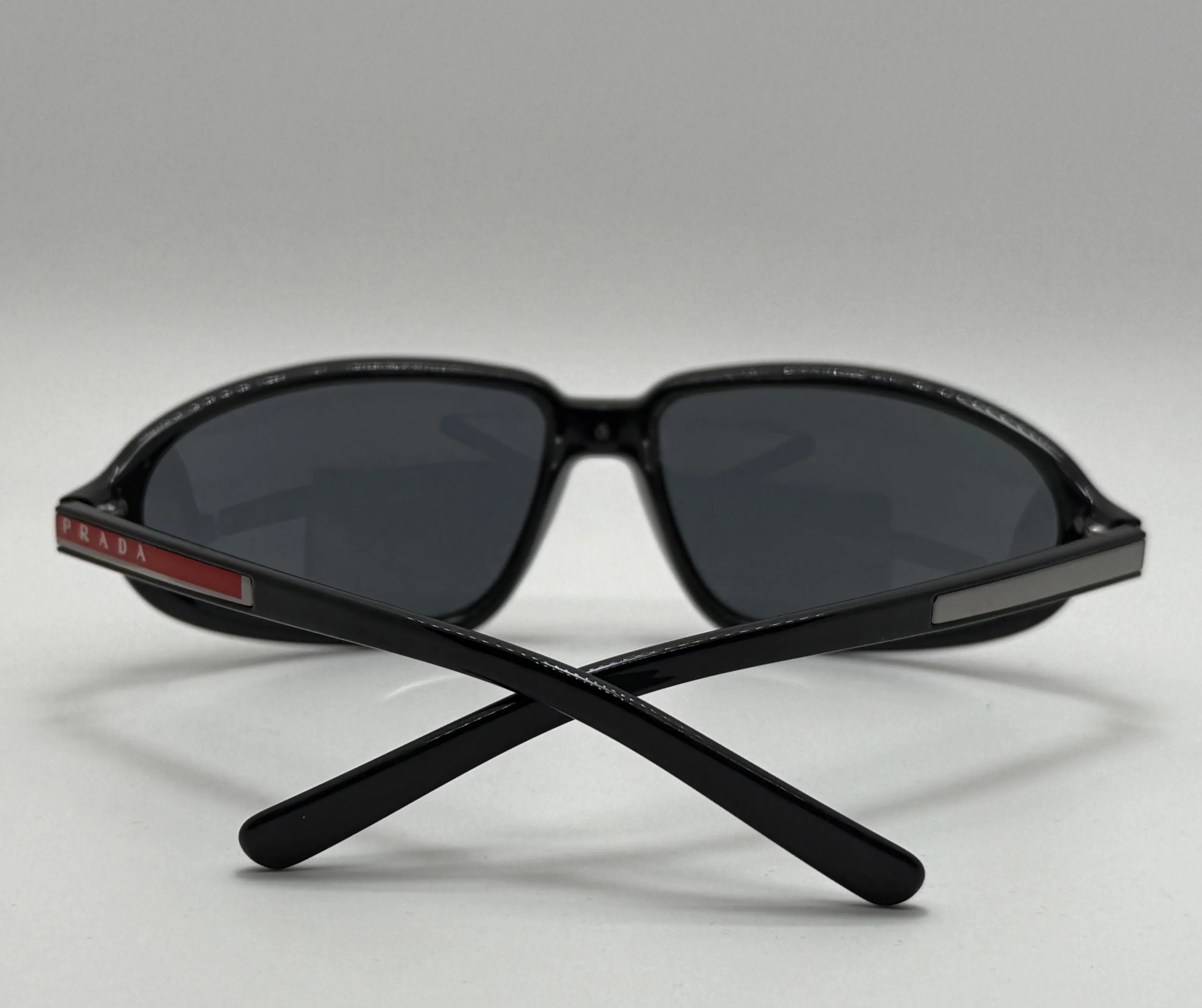 Vintage PRADA SPS 03C 5AV-5Z1 Sunglasses | Gunmetal Frame | Polarized Gray Lenses | New Old Stock