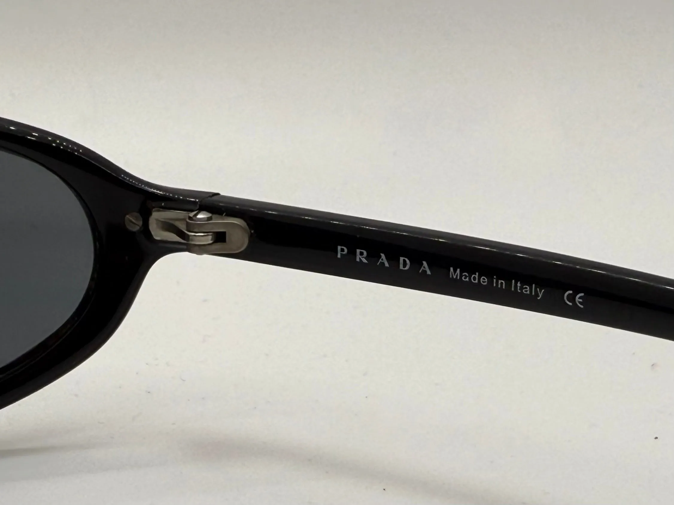 Vintage PRADA SPS 03C 5AV-5Z1 Sunglasses | Gunmetal Frame | Polarized Gray Lenses | New Old Stock