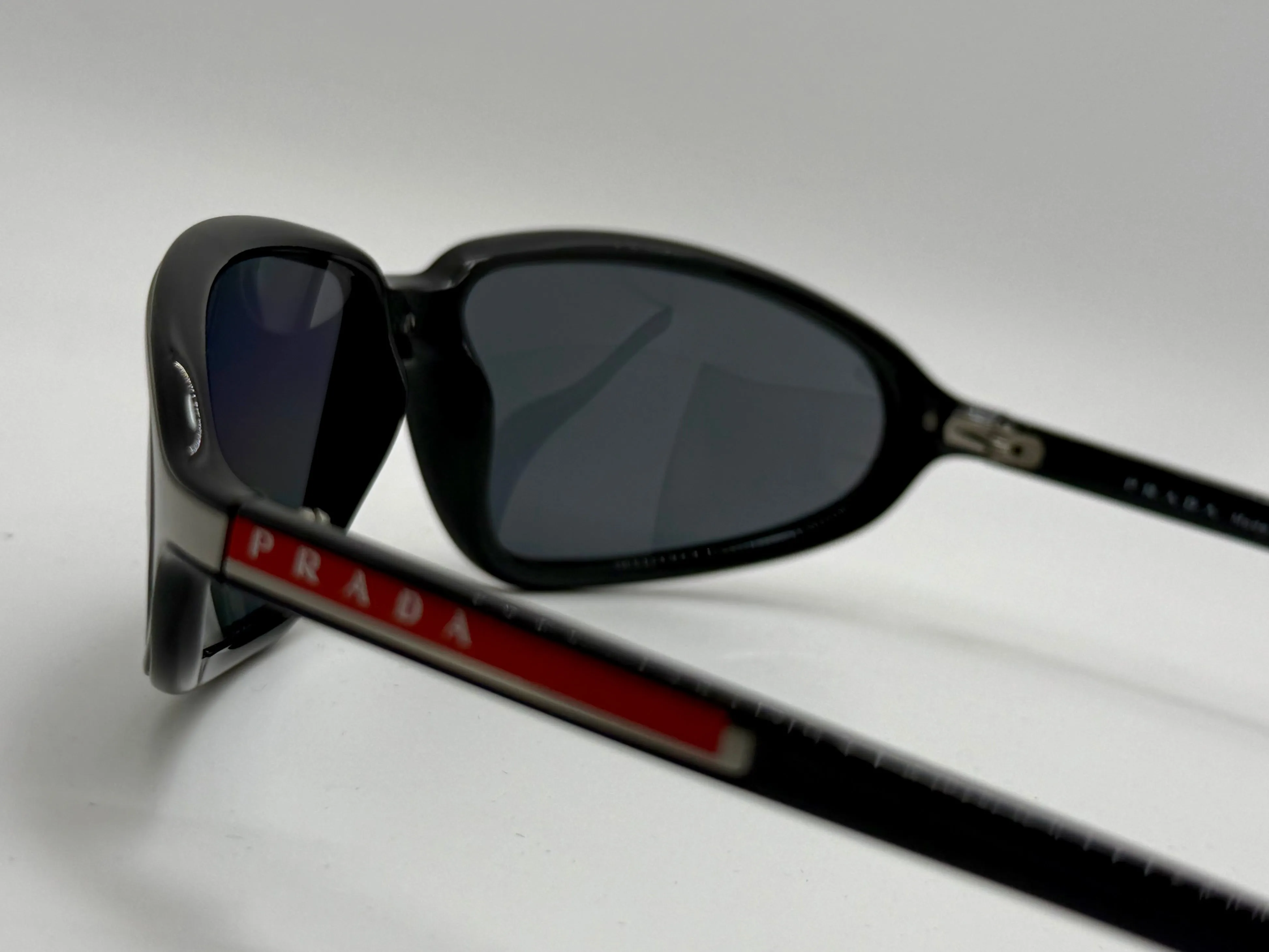 Vintage PRADA SPS 03C 5AV-5Z1 Sunglasses | Gunmetal Frame | Polarized Gray Lenses | New Old Stock