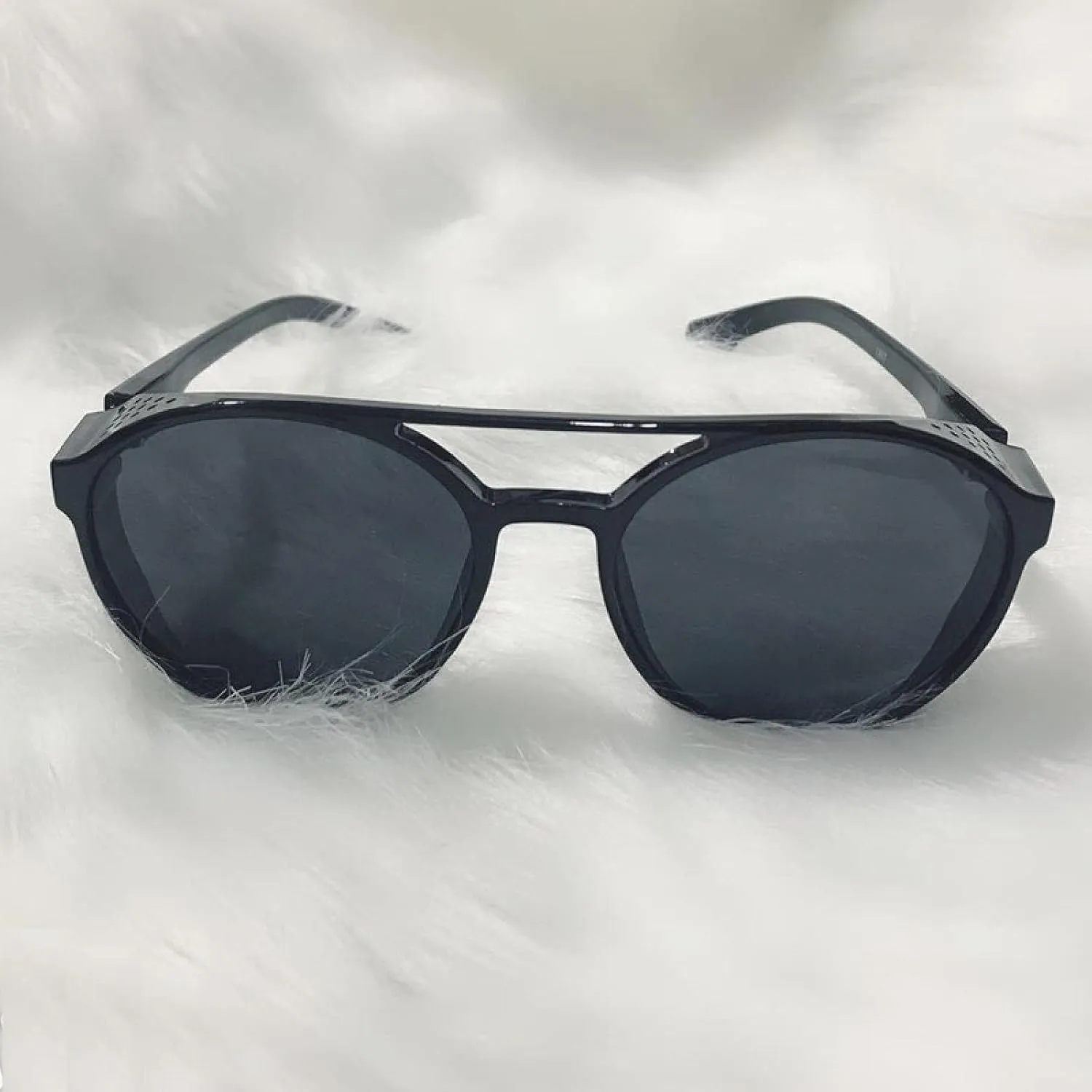 Vintage Punk Round Sunglasses Men Women Steam Punk Female Fashion Candy Uv400