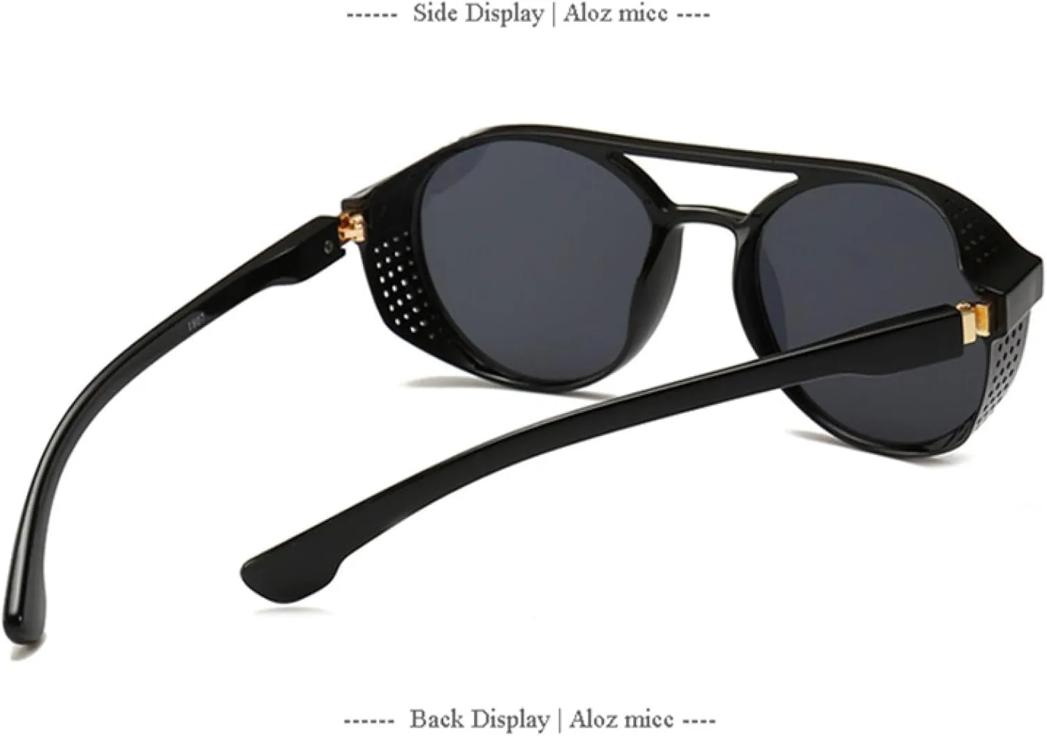 Vintage Punk Round Sunglasses Men Women Steam Punk Female Fashion Candy Uv400