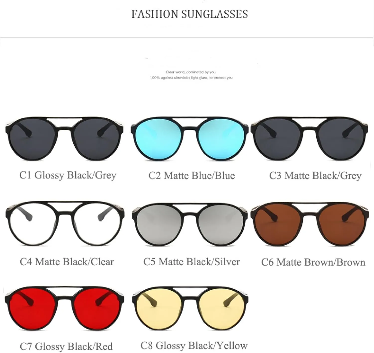Vintage Punk Round Sunglasses Men Women Steam Punk Female Fashion Candy Uv400