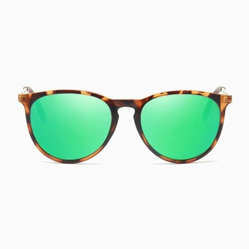 Vintage Retro UV Protected Polarized Round Sunglasses for Women