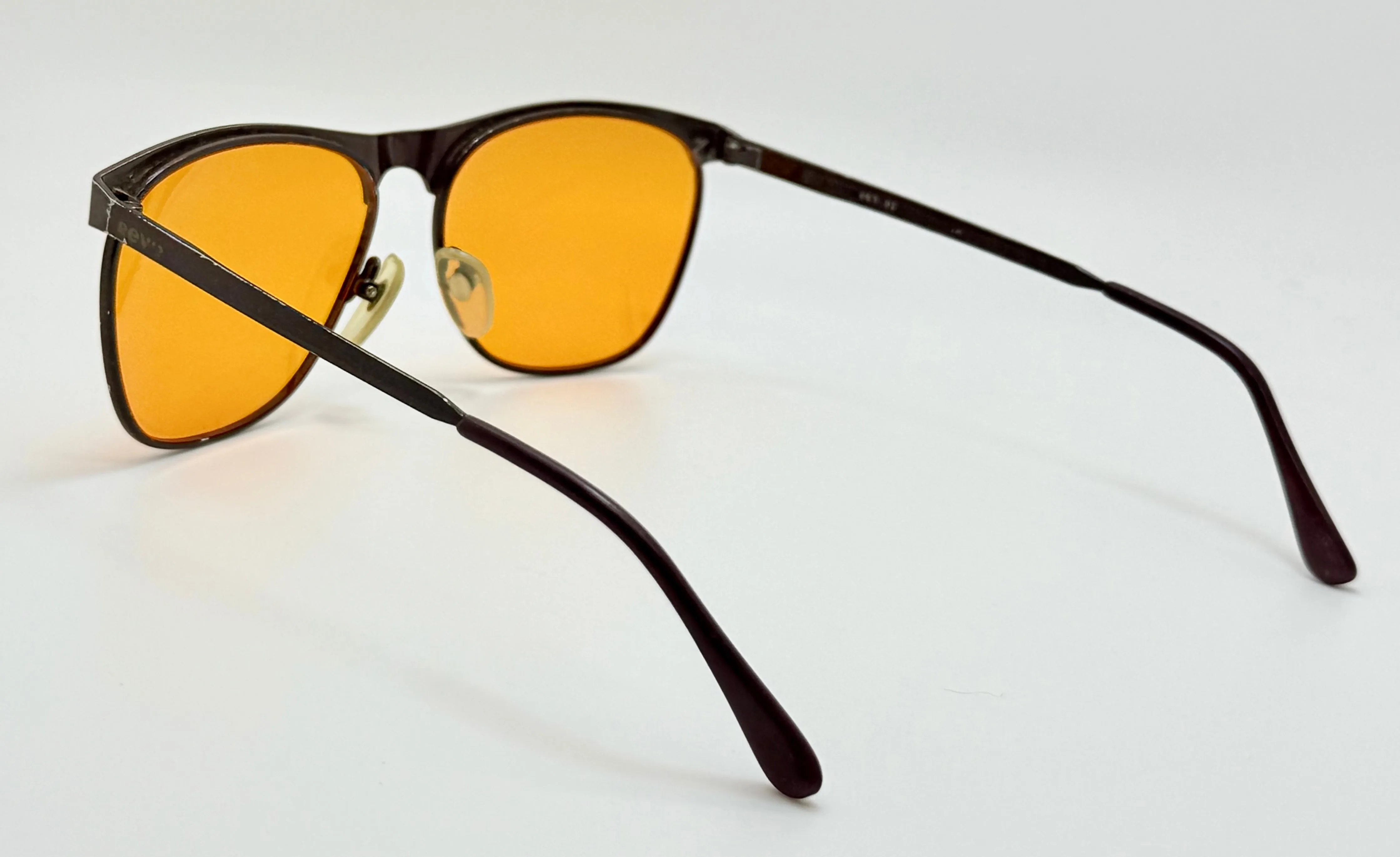 Vintage REVO 963-020 Burgundy Speckled-with New Custom Day/Night Orange Berko’s Designs Lenses