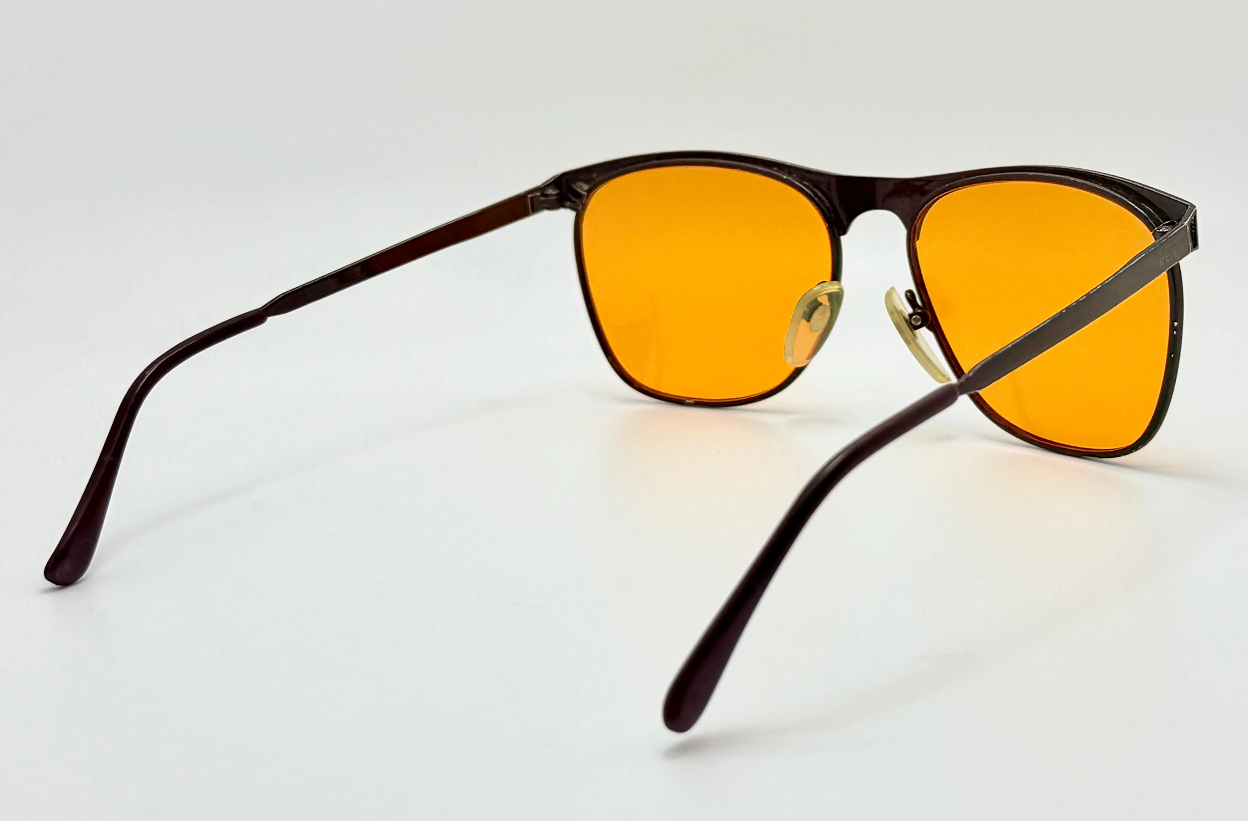 Vintage REVO 963-020 Burgundy Speckled-with New Custom Day/Night Orange Berko’s Designs Lenses