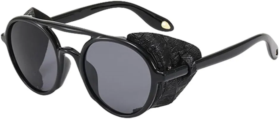 Vintage Steampunk Luxury Oversized Frame Sunglasses Men Women Fashion Round Sun Glasses Shades UV400