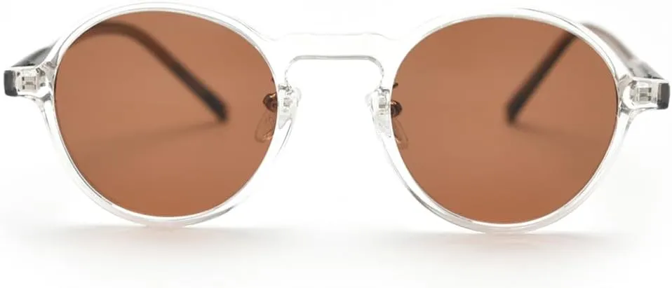 vintage sunglasses polarized men women sun glasses round frame acetate shades