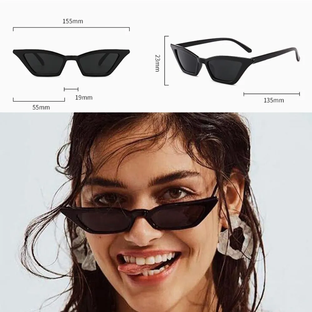 Vintage Women Retro Small Ladies Sunglasses