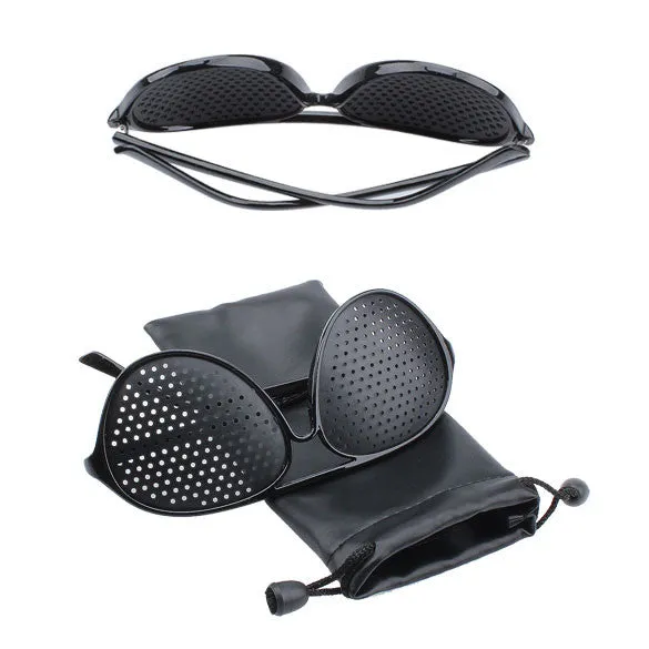 Vision Spectacles Eyesight Improve Pinhole Pin hole Eyes Training Exercise Glasses Eyewear