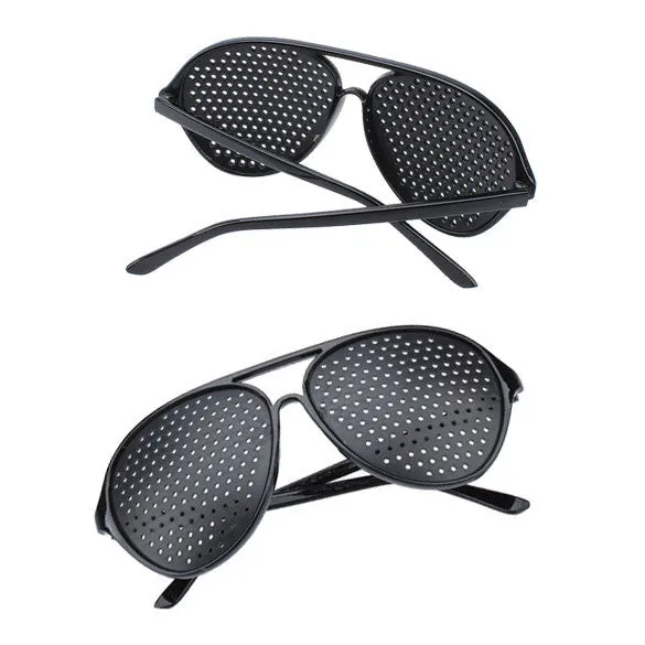 Vision Spectacles Eyesight Improve Pinhole Pin hole Eyes Training Exercise Glasses Eyewear