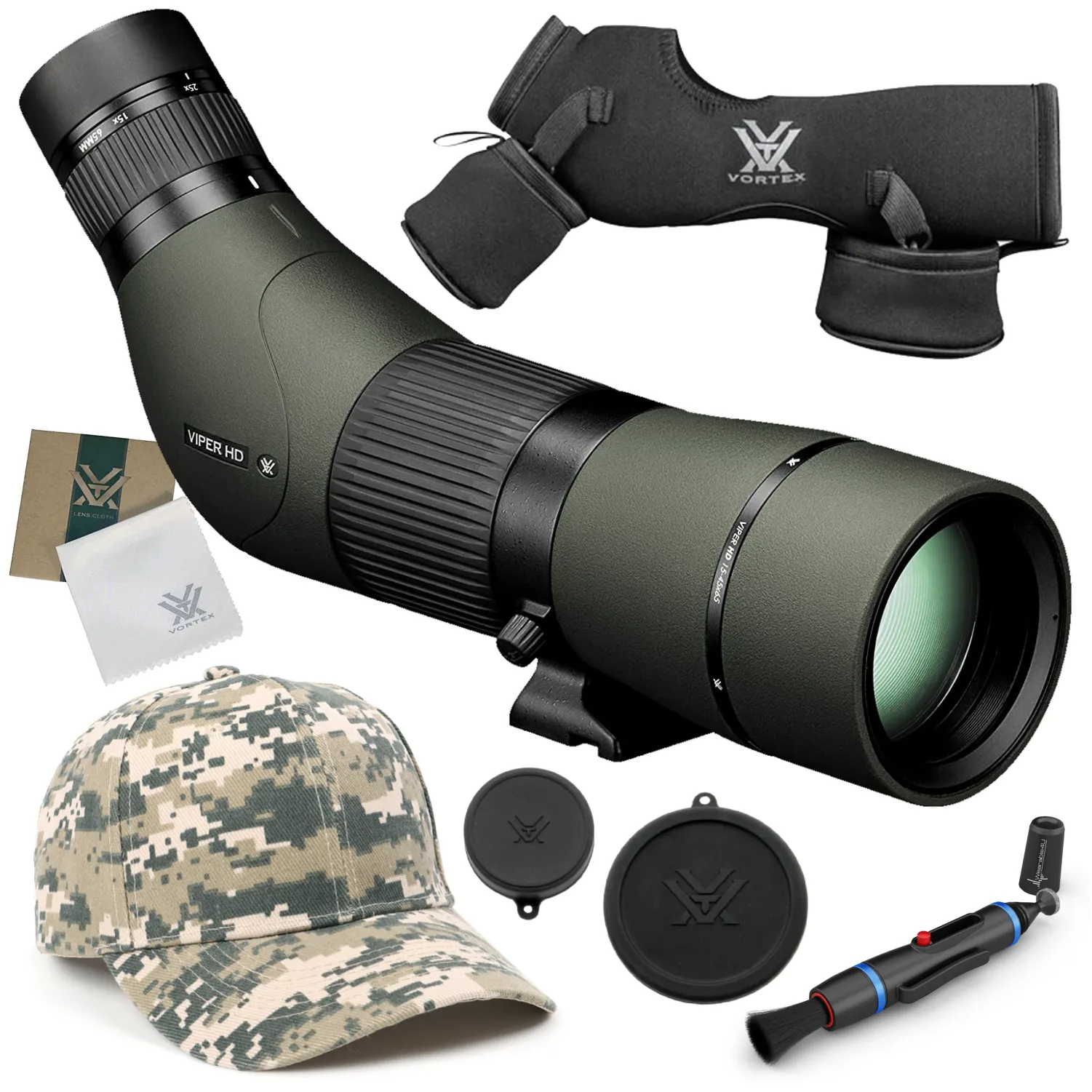 Vortex Optics Viper HD 15-45x65 Angled Spotting Scope (V500)