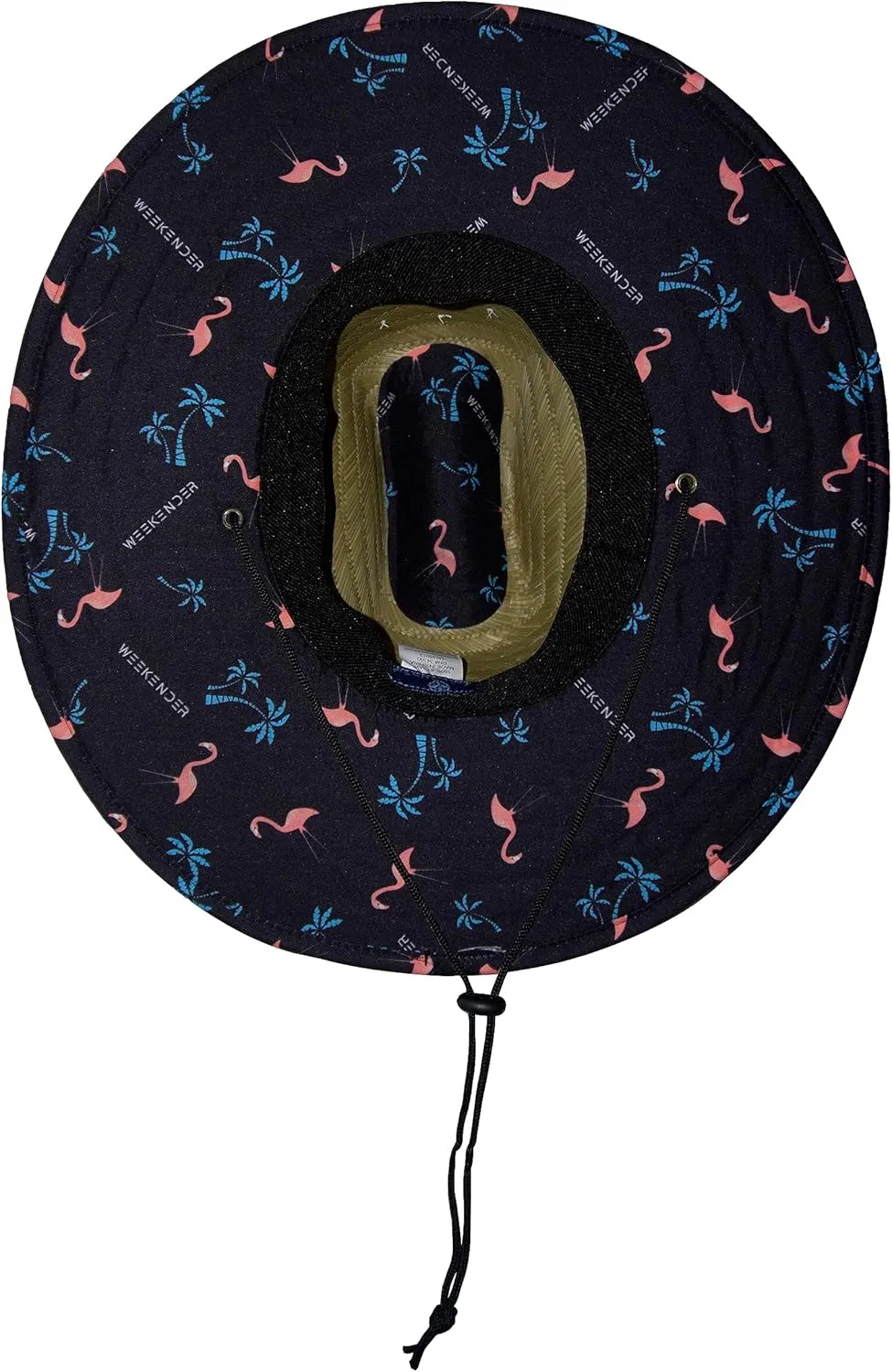 Weekender Flamingo Palms Straw Hat