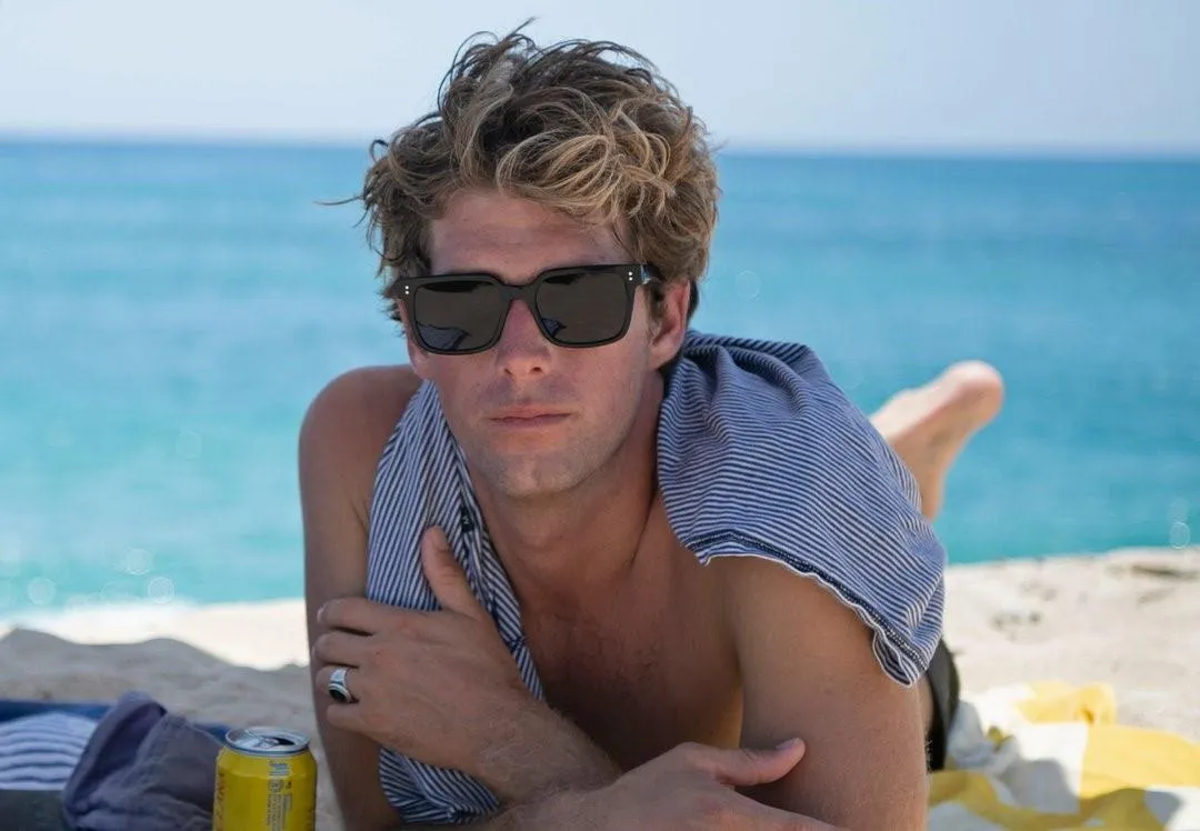 West Polarized Sunglasses (Crystal Black   Smoke)