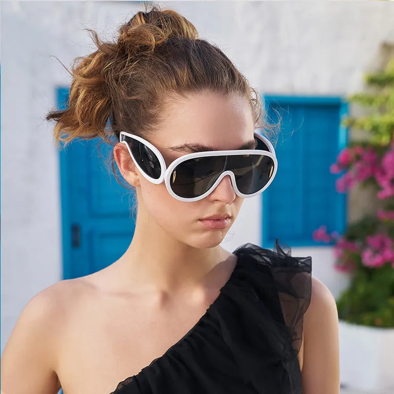 Wholesale PC Integrated Large Frame Sports Cycling Sunglasses